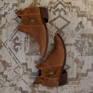 Liberty Black Round Toe Booties